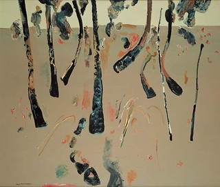 WILLIAMS, Fred Australia b.1927 d.1982 Burnt ferns 1969 Oil on canvas 91.6 x 107.3cm Acc. 1:1129 Purchased 1970
