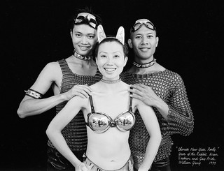 William Yang, Australia b.1943 / Chinese New Year party Year of the Rabbit 1999 / Gelatin silver photograph on Agfa fibre-based paper / 51 x 61.5cm / Purchased 2023 with funds from an anonymous donor through the QAGOMA Foundation / Collection: Queensland Art Gallery | Gallery of Modern Art / © William Yang