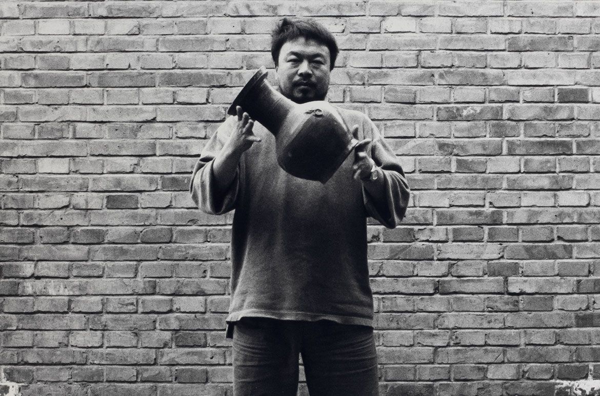 Ai Weiwei, China b.1957 / Dropping a Han dynasty urn 1995 / Gelatin silver photograph on paper, AP / Three sheets: 180 x 169.5 cm (each) / Purchased 2006 through The Queensland Government’s Gallery of Modern Art Acquisitions Fund / Collection: Queensland Art Gallery | Gallery of Modern Art / © Ai Weiwei