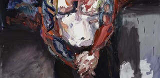 Ben Quilty, Australia b.1973 / Sergeant P, after Afghanistan 2012 / Oil on linen / 190 x 140cm / Purchased 2014 with funds from the Queensland Art Gallery | Gallery of Modern Art Foundation Appeal and Returned & Services League of Australia (Queensland Branch) / Collection: Queensland Art Gallery / ┬® The artist