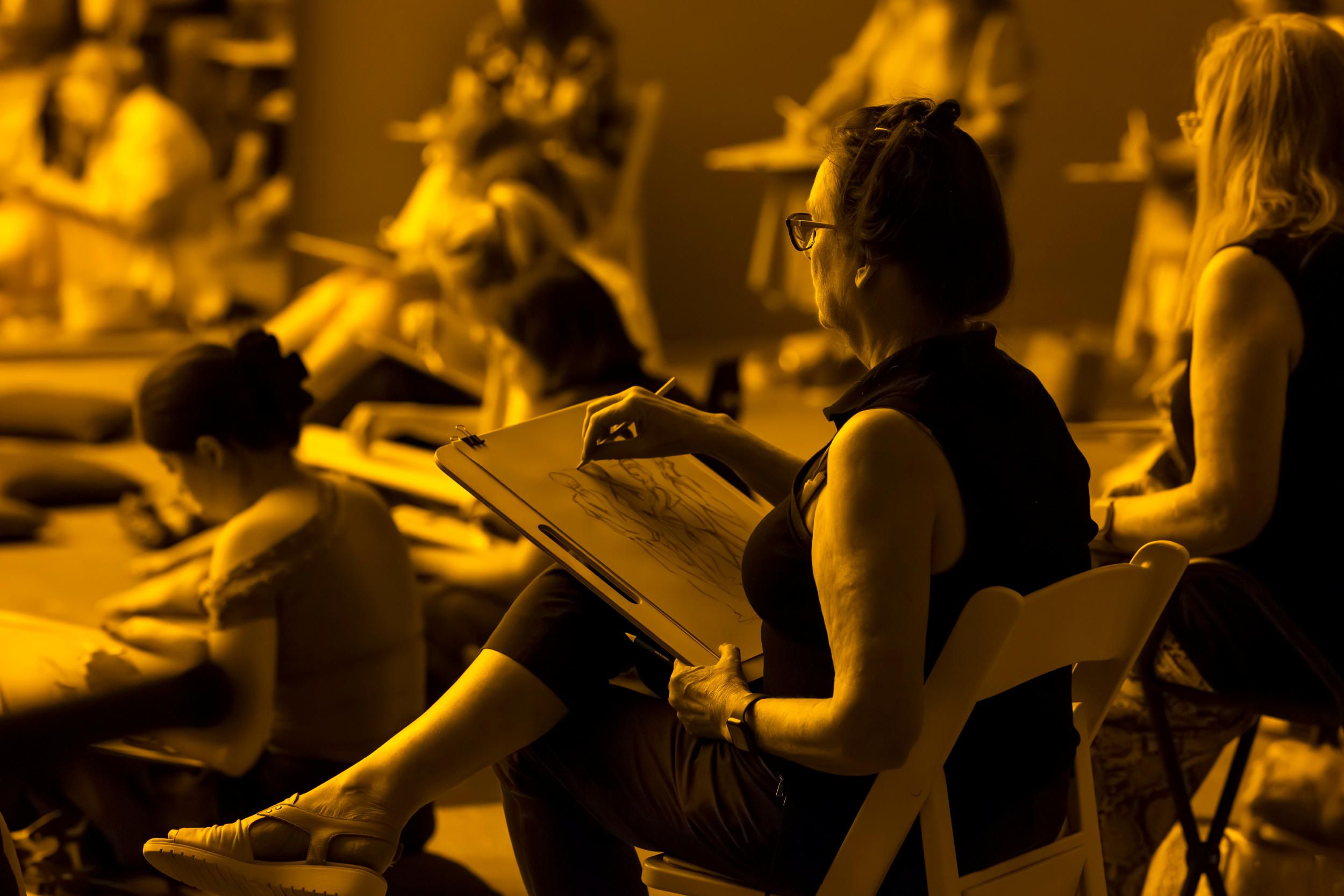 Draw Along, March 2026 / Photograph: K Bennett, courtesy QAGOMA