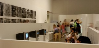 Interactives throughout the exhibition encouraged children to investigate the key concepts of art, nature and technology.