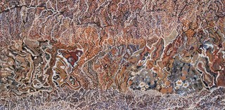 Mavis Ngallametta, Kugu-Uwanh people, Putch clan, Australia 1944-2019 / Ngak-pungarichan (Clearwater) 2013 / Synthetic polymer paint and natural pigments with synthetic polymer binder on canvas / 200 x 290cm / Purchased 2013. Queensland Art Gallery | Gallery of Modern Art Foundation / Collection: Queensland Art Gallery | Gallery of Modern Art / Estate of the artist ©