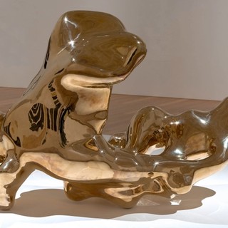 Lindy Lee, Australia b.1954 / Unnameable 2017 / Bronze / 150 x 80 x 100cm / Purchased 2020 with funds from the QAGOMA Foundation and Cathryn Mittelheuser AM / Collection: Queensland Art Gallery | Gallery of Modern Art / © Lindy Lee