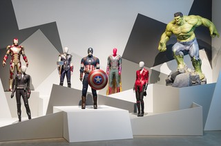 Installation view of ‘Marvel: Creating the Cinematic Universe’, GOMA 2017 / Photograph: Natasha Harth © QAGOMA