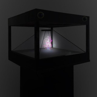 Mock-up of holographic display chamber in final development