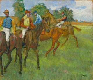 Edgar Degas, France 1834–1917 / Before the Race c.1887–89 / Pastel with charcoal underdrawing on tracing paper mounted on cardboard / 57.5 x 65.4 cm / Bequest of Leonard C. Hanna Jr. 1958 / Collection: Cleveland Museum of Art, Ohio