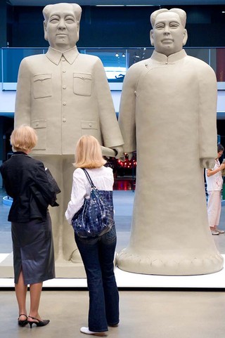 Wang Wenhai, China b.1950 / Mao Zedong and Mao Zedong 2003 / Fibreglass / Two figures / Purchased 2007. Queensland Art Gallery Foundation Grant / Collection: Queensland Art Gallery / © The artist
