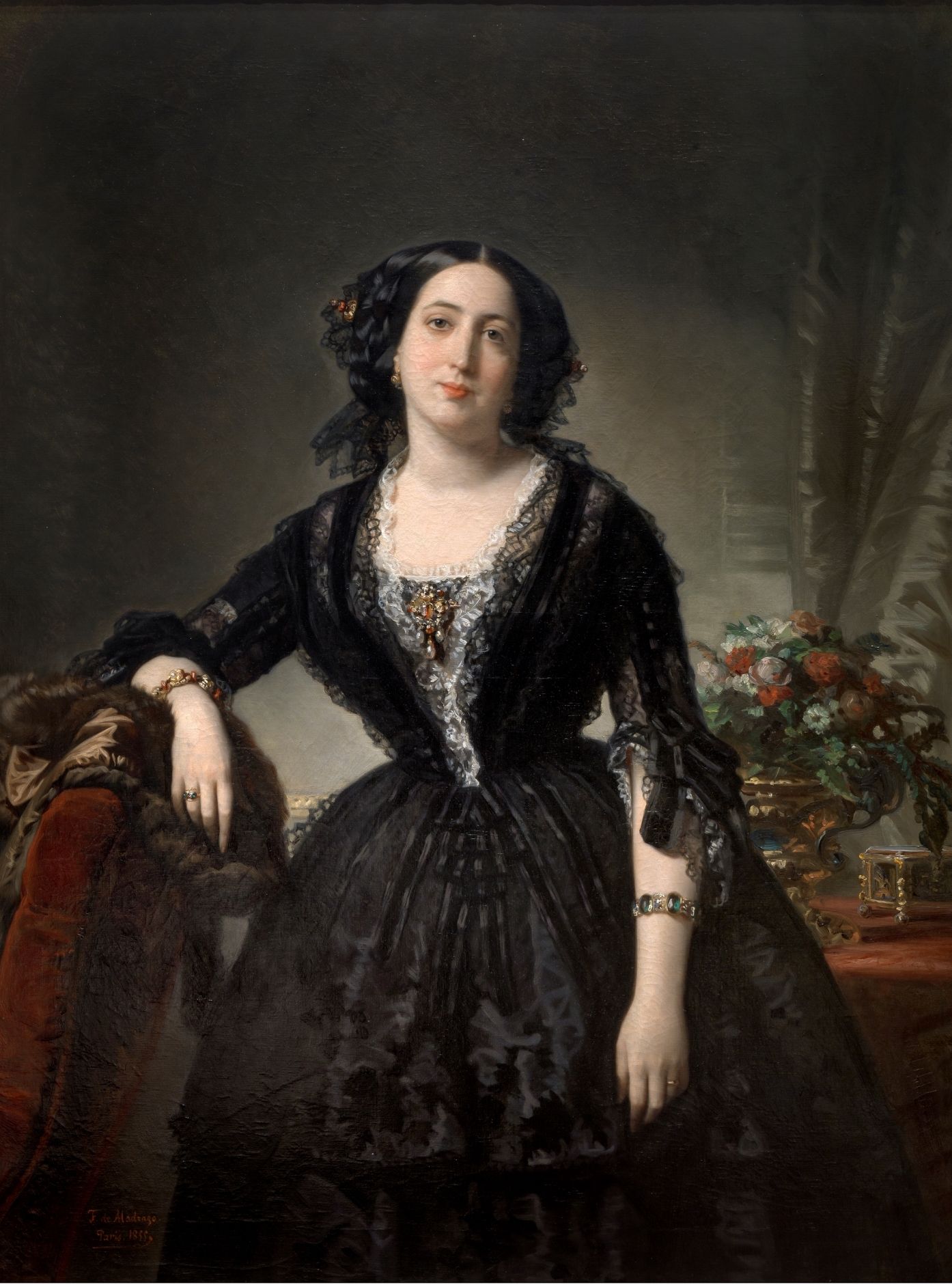 Federico de Madrazo, 1815 Rome – 1894 Madrid / María Dolores de Aldama, Marchioness of Montelo 1855 / Oil on canvas / Collection: Museo Nacional del Prado / © Photographic Archive, Museo Nacional del Prado, Madrid