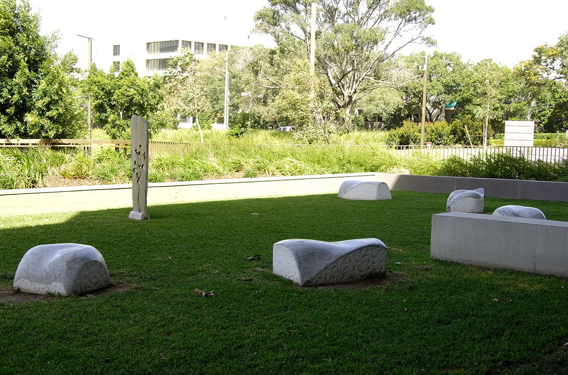 Bodhi Tree site ready for planting / Photograph: N Harth © QAGOMA
