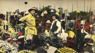 Production still from Simba: The King of the Beasts 1928 / Director: Martin E Johnson / Image courtesy: Milestone Entertainment
