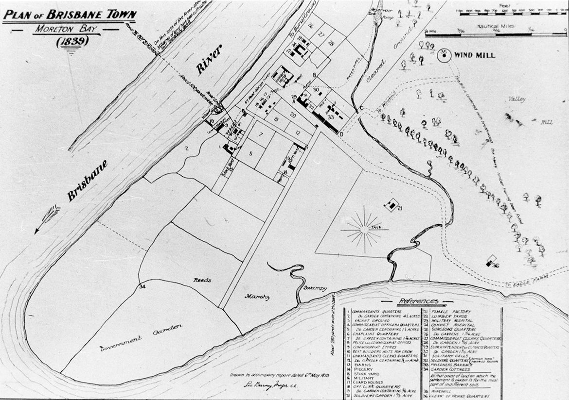 Brisbane, 1839 / 99183797700502061 / Courtesy: John Oxley Library, State Library of Queensland, Brisbane