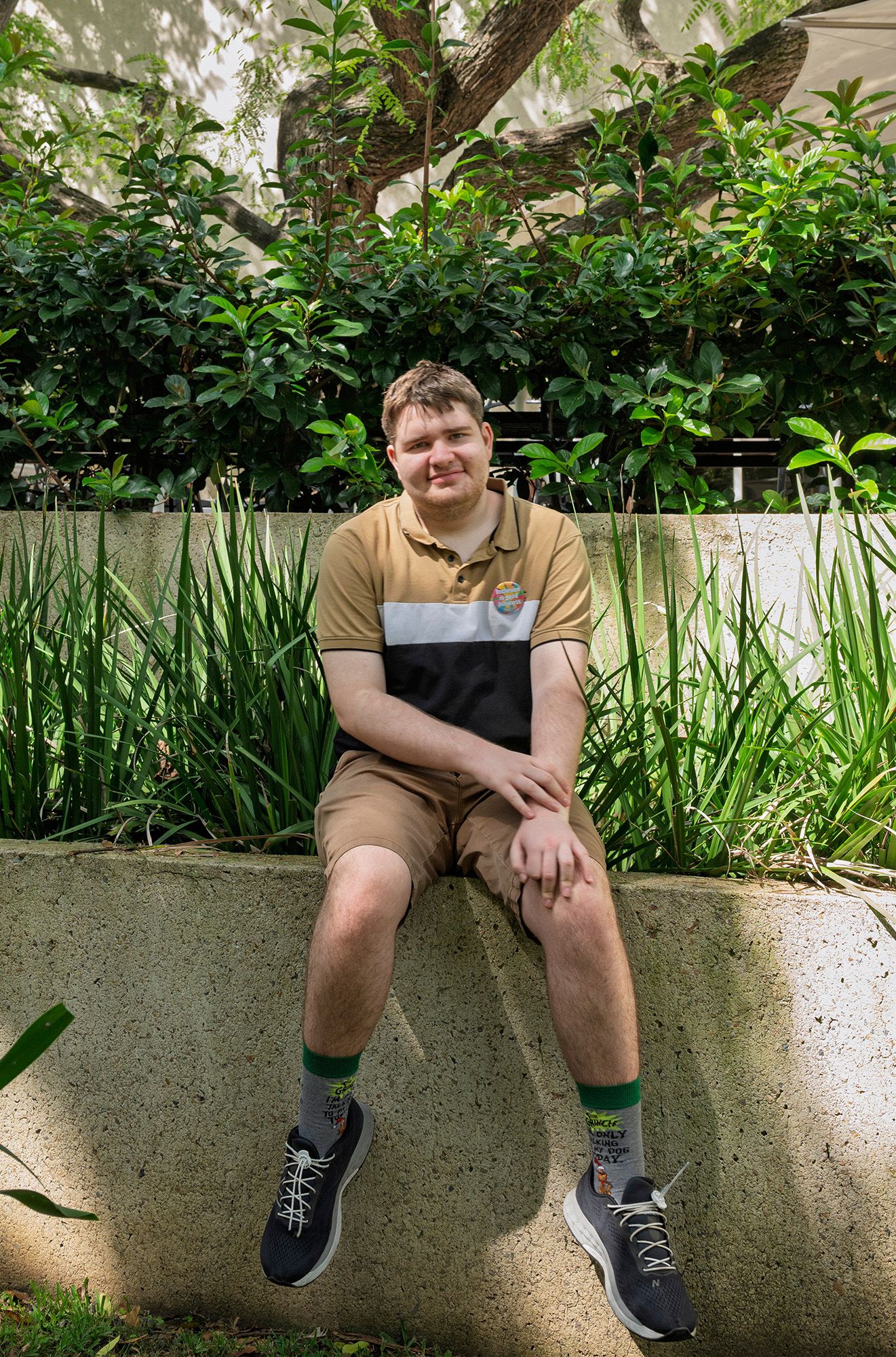 Cooper in the Sculpture Courtyard, QAG, April 2026 / Photograph: N Umek © QAGOMA