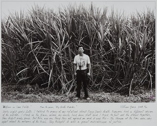 William Yang, Australia b.1943 / William in cane fields (from 'My Uncle's Murder' portfolio) 2008, printed 2020 / Inkjet print on Innova Softex paper / 59 x 91cm / Gift of the artist through the QAGOMA Foundation 2022. Donated through the Australian Government's Cultural Gifts Program / Collection: Queensland Art Gallery | Gallery of Modern Art / © William Yang