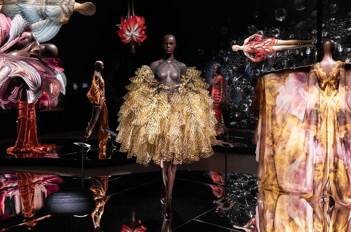 Installation view ‘Iris van Herpen: Sculpting the Senses’, GOMA 2024 / Photograph: N Umek © QAGOMA