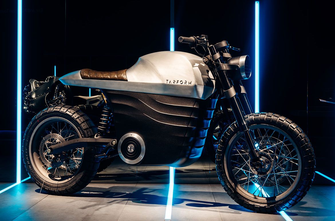 Tarform Luna Protoype 01 2019 / Courtesy of Tarform Motorcycles / Photograph: Joe Ruckli © QAGOMA