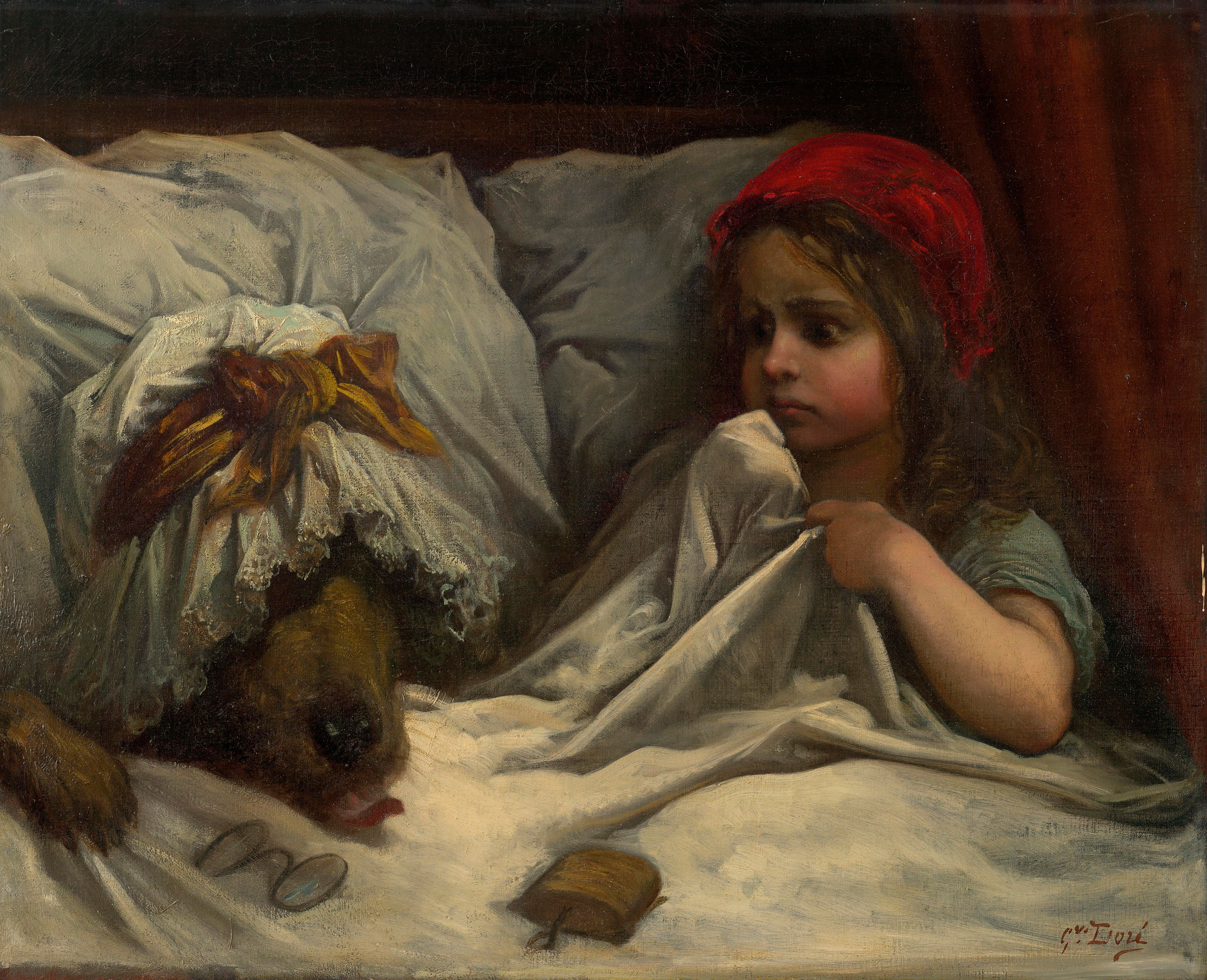 Gustave Doré / France 1832–83 / Little Red Riding Hood c.1862 / Oil on canvas / 65.3 x 81.7cm / Gift of Mrs S Horne, 1962 / Collection: National Gallery of Victoria, Melbourne