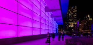 James Turrell, United States, b.1943 / Night Life 2018 / Commissioned 2017 to mark the tenth anniversary of the opening of the Gallery of Modern Art. This project has been realised with generous support from the Queensland Government; Paul, Sue and Kate Taylor; the Neilson Foundation and the Queensland Art Gallery | Gallery of Modern Art Foundation Appeal / Collection: Queensland Art Gallery | Gallery of Modern Art / © James Turrell