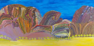 Kwementyaye Benn, Australia 1943-2012 / Artyetyerre – Harts Range 2008 / Synthetic polymer paint on canvas / Purchased 2008. QAG Foundation / Collection: Queensland Art Gallery | Gallery of Modern Art / © Billy Benn Perrurle/Copyright Agency