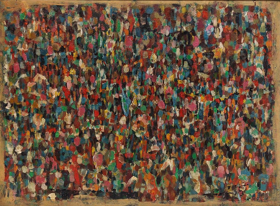 Ralph Balson, Australia 1890-1964 / Untitled 1961 / Oil on composition board / 67.5 x 90.2cm / Purchased 1978 / Collection: Queensland Art Gallery | Gallery of Modern Art / © QAGOMA