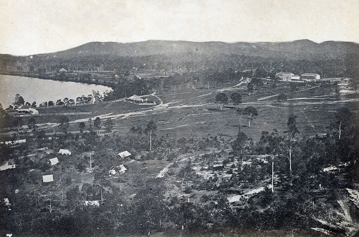 Brisbane from Wickham Terrace looking south 1860 / 99183859028702061 / Courtesy: John Oxley Library, State Library of Queensland, Brisbane