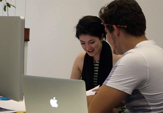 Shawn Davis-Abra and Jenna Lee (Designer, Gilimbaa) discuss representing Country through design. Photography by Katherine Ogg, Gilimbaa