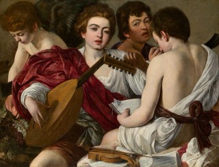 Caravaggio (Michelangelo Merisi), Italy 1571–1610 / The Musicians 1597 / Oil on canvas / 92.1 x 118.4cm / Rogers Fund, 1952 / 52.81 / Collection: The Metropolitan Museum of Art, New York