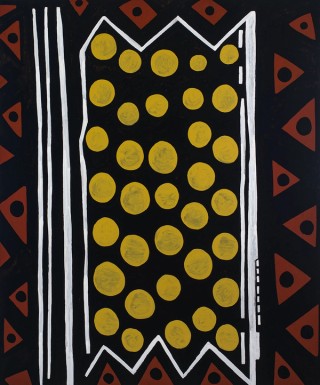 Gordon Bennett , Australia 1955-2014 / Home décor (After M Preston) no.25 2013 / Synthetic polymer paint on linen / 182.5 x 152cm / Collection: The Estate of Gordon Bennett / © The Estate of Gordon Bennett