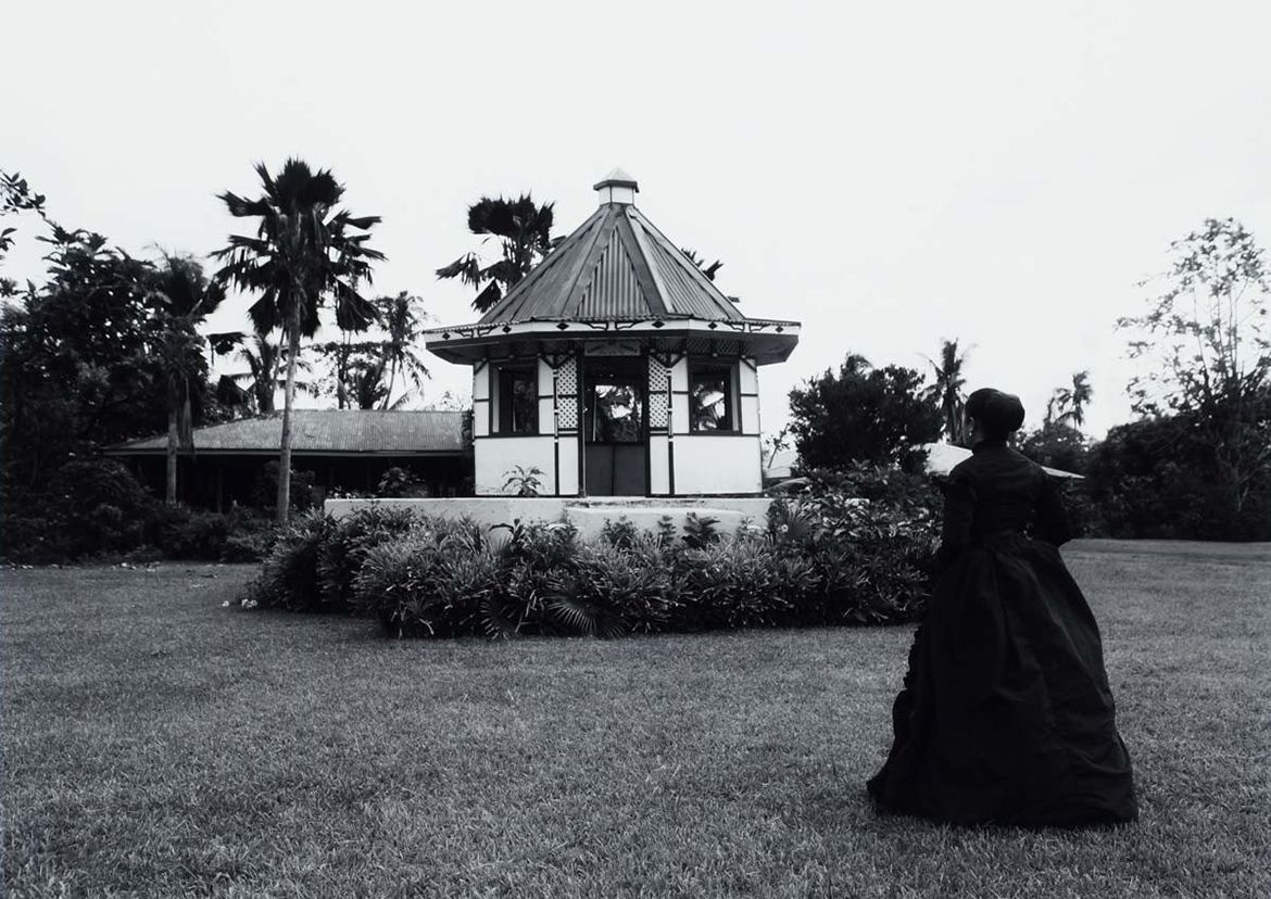 Yuki Kihara, Samoa b.1975 / Mau Headquarters, Vaimoso (from ‘Where do we come from? What are we? Where are we going?’ series) 2013 / Type C photograph on Fuji Crystal Archive photographic paper mounted on aluminium Dibond / 79.5 x 104cm / Purchased 2015 with funds from Mary-Jeanne Hutchinson through the QAGOMA Foundation / Collection: Queensland Art Gallery | Gallery of Modern Art / © Yuki Kihara