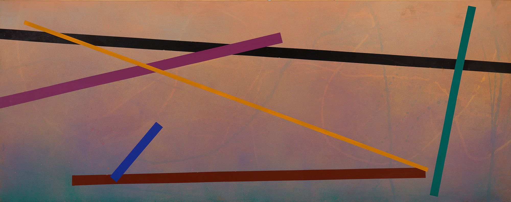 Michael Johnson, Australia b.1938 / Painting no. 3 c.1976 / Synthetic polymer paint on canvas / 187 x 459 cm / Purchased 1976 / Collection: Queensland Art Gallery | Gallery of Modern Art / © Michael Johnson/Copyright Agency