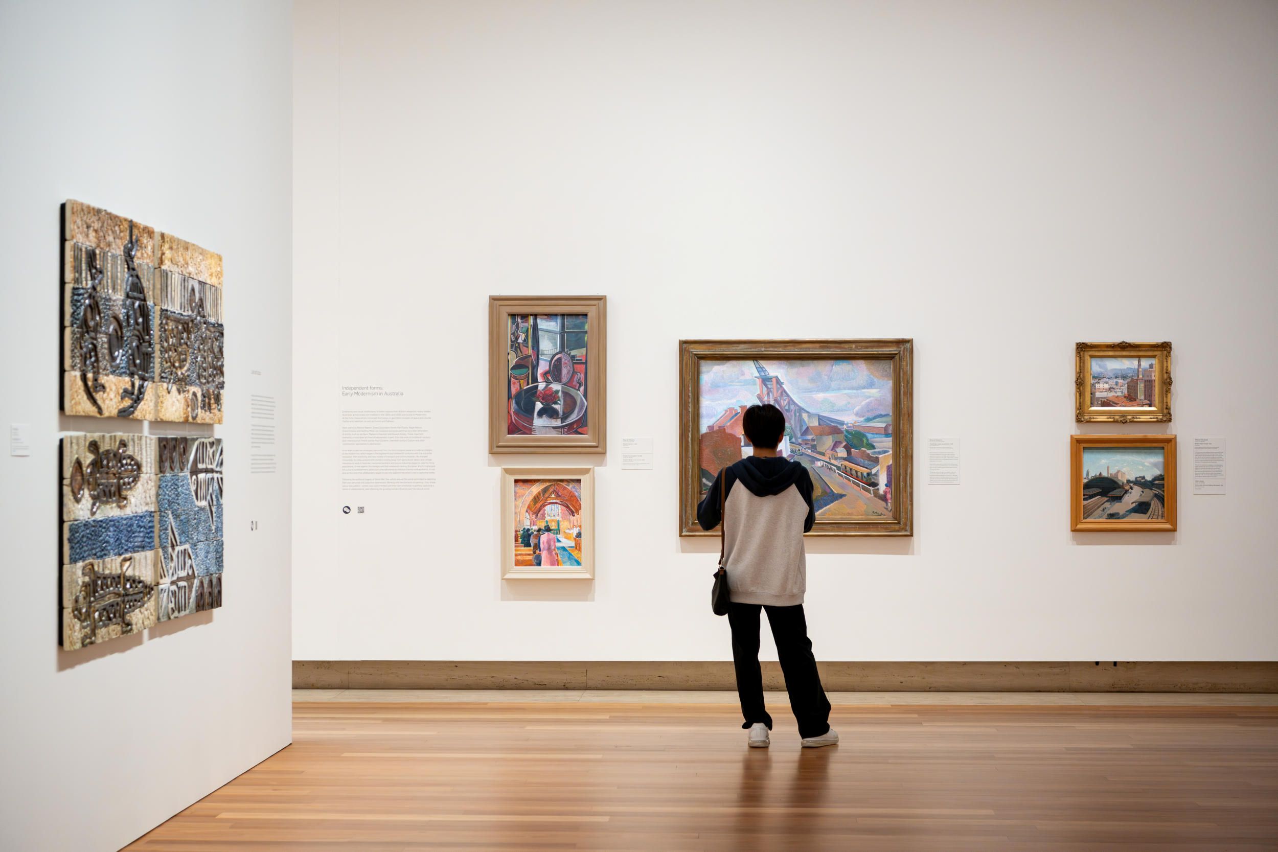 Installation view of Australian Collection, Queensland Art Gallery, Brisbane.