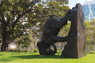 Michael Parekowhai, Ngāti Whakarongo, New Zealand b.1968 / The World Turns 2011-12 / Bronze / 488 x 456 x 293cm (approx.) / Commissioned 2011 to mark the fifth anniversary of the opening of the Gallery of Modern Art in 2006 and twenty years of The Asia Pacific Triennial of Contemporary Art / This project has received financial assistance from the Queensland Government through art+place Queensland Public Art Fund, and from the Queensland Art Gallery Foundation / Collection: Queensland Art Gallery | Gallery of Modern Art / © Michael Parekowhai