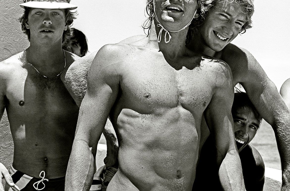 William Yang , Australia b.1943 / Tamarama Lifesavers (detail) 1981 / Inkjet print on Hahnemühle Fine Art Pearl / 39 x 70cm / Courtesy: The artist / © William Yang