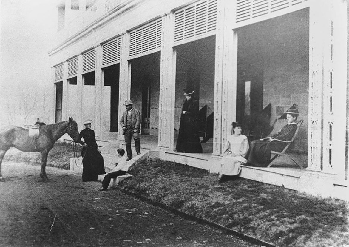 Photographer unknown / Front entrance of Glengallan homestead c.1894 / Collection: John Oxley Library, State Library of Queensland, Brisbane
