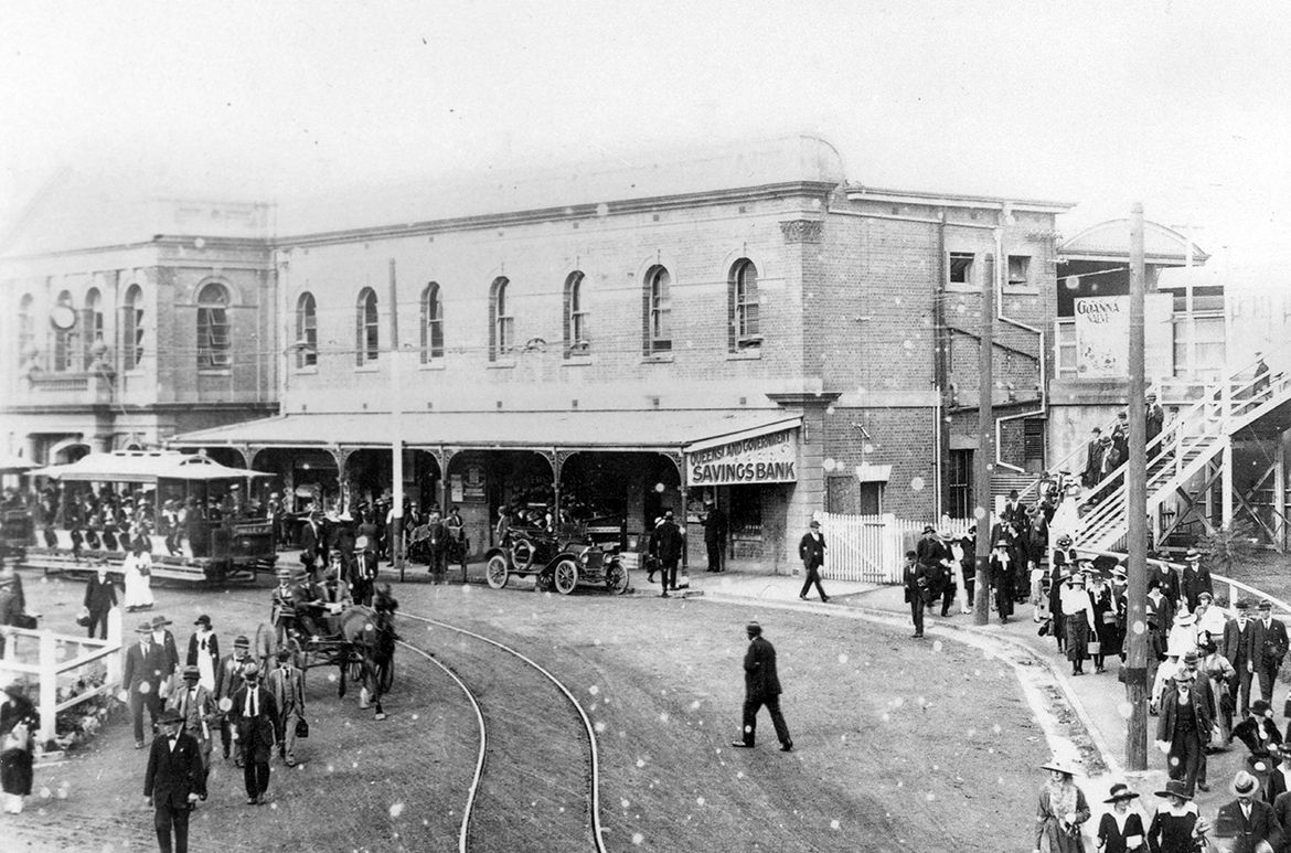 Melbourne Street Railway Station, South Brisbane, c.1891 / 99183507167002061 / Courtesy: John Oxley Library, State Library of Queensland, Brisbane