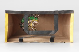 Yuken Teruya, Japan b.1973 / Notice - Forest 2006 / Paper and glue / b: 10.2 x 21.8 x 29.5cm (without handles); 10.2 x 21.8 x 35.5cm (with handles) / Purchased 2007. The Queensland Government's GOMA Acquisitions Fund / Collection: Queensland Art Gallery | Gallery of Modern Art / © Yuken Teruya