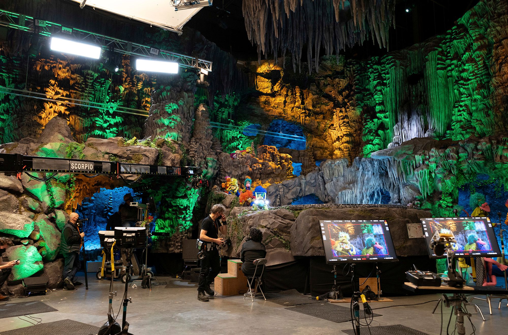 Behind the scenes of the Emmy Award–winning series on Apple TV Fraggle Rock: Back to the Rock 2022–present / © Apple. All Rights Reserved / Image courtesy: Apple, The Jim Henson Company