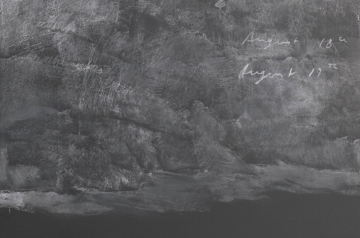 Chalk Fall (detail) 2018