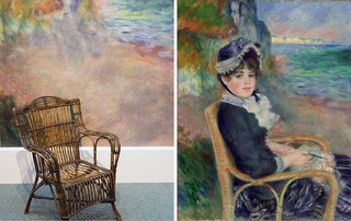 (left) The Studio / (Right) Auguste Renoir, France 1841–1919 / By the Seashore 1883 / Oil on canvas / 92.1 x 72.4cm / HO Havemeyer Collection, Bequest of Mrs HO Havemeyer, 1929 / 29.100.125 / Collection: The Metropolitan Museum of Art, New York