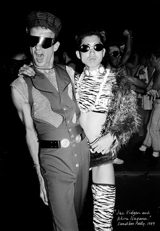 William Yang, Australia b.1943 / Jac Vidgen and Akira Isogawa, Sweatbox Party 1989 / Inkjet print on solid substrate Kapaplast / 40 x 28cm / Courtesy: William Yang