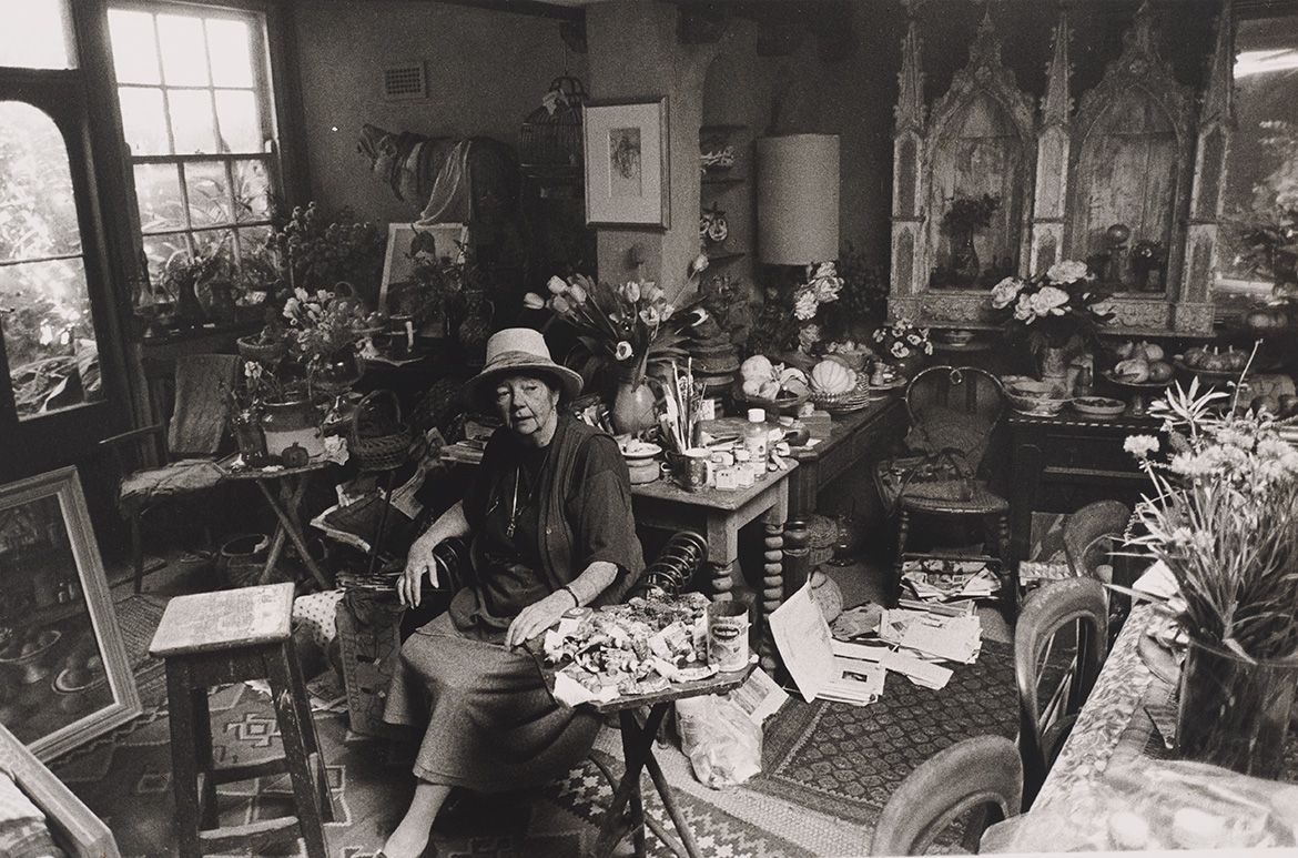 Lewis Morley, Hong Kong/England/Australia 1925–2013 / Portrait Margaret Olley 1998 / Gelatin silver photograph / 24.1 x 36.6 cm / Gift of the artist 2003. Donated through the Australian Government’s Cultural Gifts Program / Collection: National Portrait Gallery, Canberra / © Lewis Morley/ National Science & Media Museum/ Science & Society Picture Library
