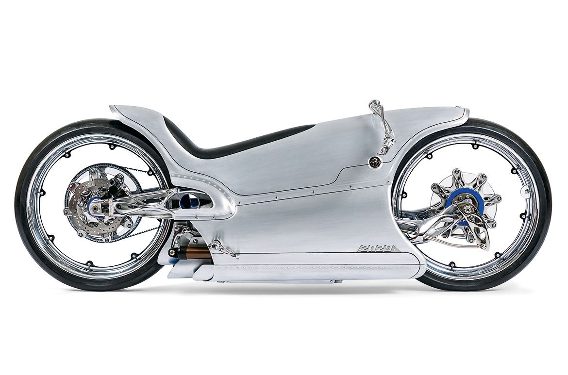 Fuller Moto ‘2029’, 2019 / Collection: Bobby Haas and
Haas Moto Museum / © Haas Moto Galleries LLC / Photograph: Grant Schwingle