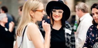 Future Collective members at the 2019 Project Pitch and End of Year Celebration, QAG, November 2019 / Photograph: Joe Ruckli