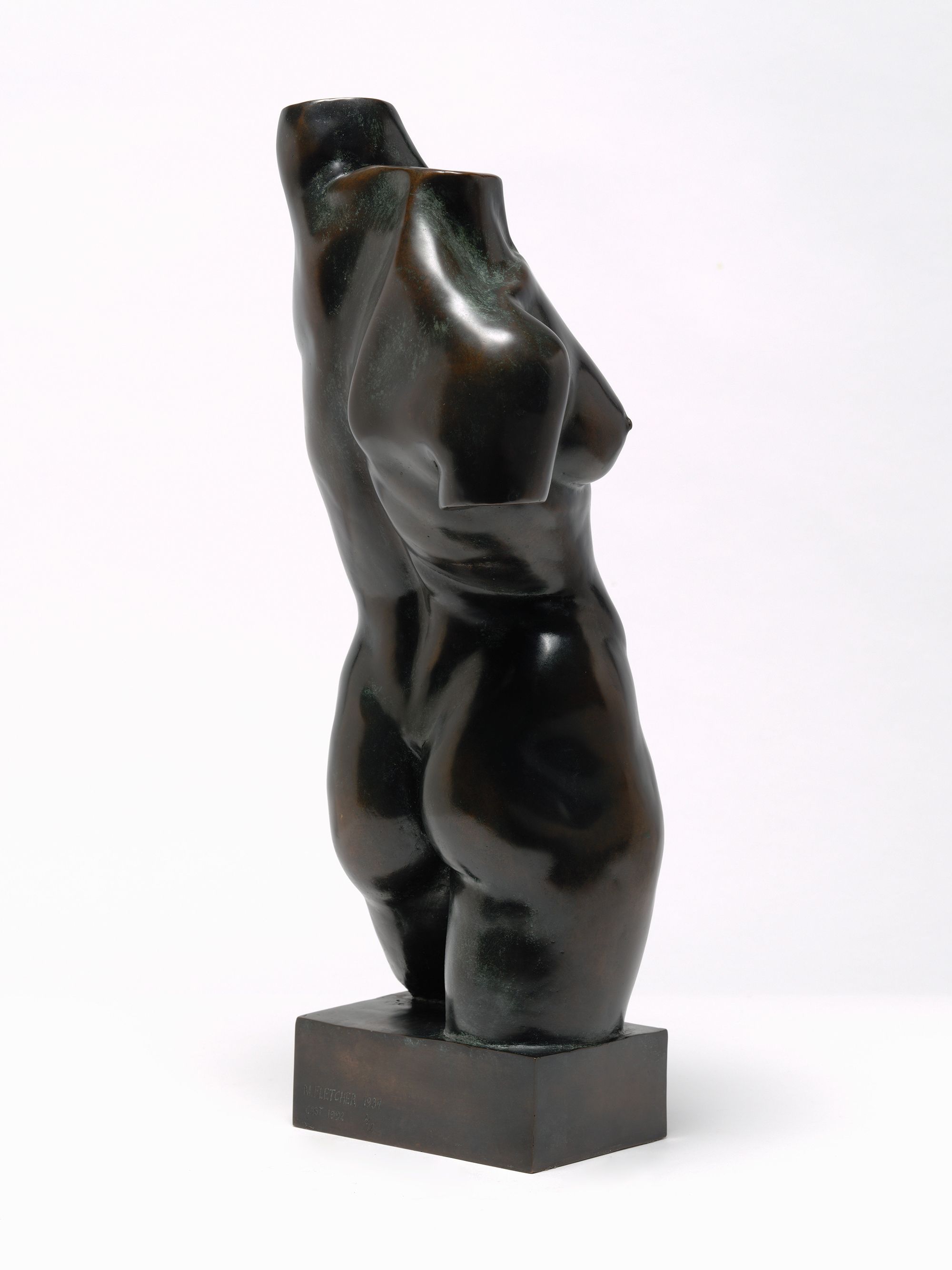 Marjorie Fletcher, Australia 1912–88 / Self-torso 1934, cast 1992 / Bronze / 52.5 x 22 x 19.8cm (irreg.) / Gift of Don and Alison Mitchell through the QAG Foundation 2005. Donated through the Australian Government's Cultural Gifts Program / Collection: Queensland Art Gallery | Gallery of Modern Art / © Marjorie Fletcher/Copyright Agency