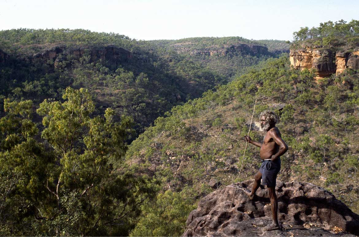Dick Roughsey near Laura, North Queensland, 1979 / Collection: National Archives of Australia / © National Archives of Australia 2019