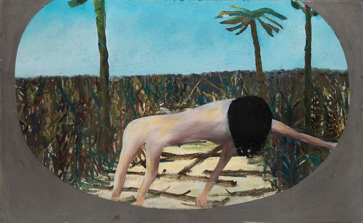 Sidney Nolan, Australia/England 1917-1992 / Mrs Fraser 1947 / Ripolin enamel on hardboard / 66.2 x 107cm / Acc. 1995.134 / Purchased 1995 with a special allocation from the Queensland Government. Celebrating the Queensland Art Gallery’s Centenary 1895-1995 / Collection: Queensland Art Gallery | Gallery of Modern Art / © Courtesy of the Artist’s Estate /www.bridgeman.co.uk