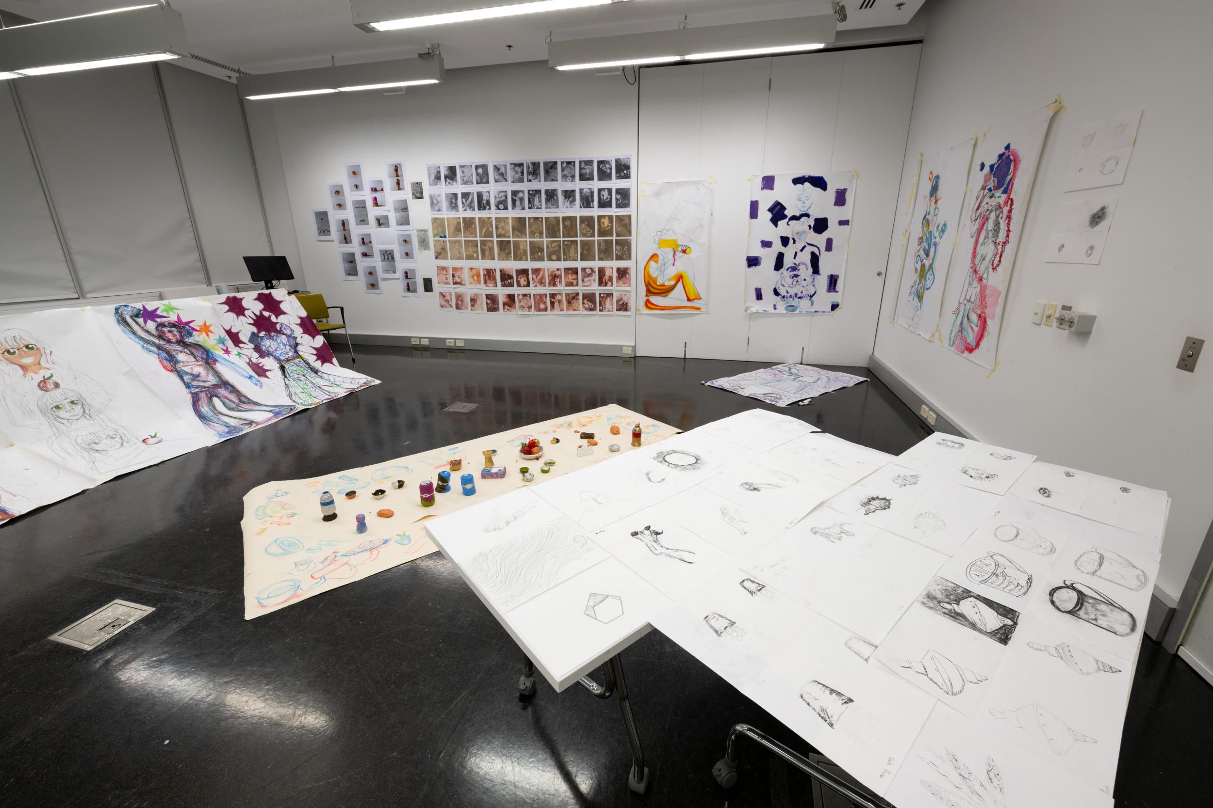 Artwork on display in Art Academy culminating exhibition / Photograph: N Umek © QAGOMA