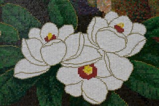 Kim Hung Il, Artist, North Korea (DPRK) b.1965 / Kang Yong Sam, Artist, North Korea (DPRK) b.1956 / Work team contest 2009 / Glass tessera tiles / 350 x 570cm / Purchased 2009. Queensland Art Gallery | Gallery of Modern Art Foundation Grant / Collection: Queensland Art Gallery | Gallery of Modern Art / © The artists