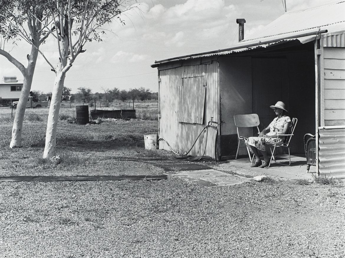 Glen O’Malley, Australia b.1948 / 18 February 1987, Camooweal – Mrs Steele is in her eighties and has worked as a drover for most of her life (from ‘Journeys north’ portfolio) 1987 / Gelatin silver photograph on paper / 50.8 x 60.6cm / Purchased 1987 with the financial assistance of the Australian Bicentennial Authority to commemorate Australia’s Bicentenary in 1988 / Collection: Queensland Art Gallery | Gallery of Modern Art / © Glen O’Malley