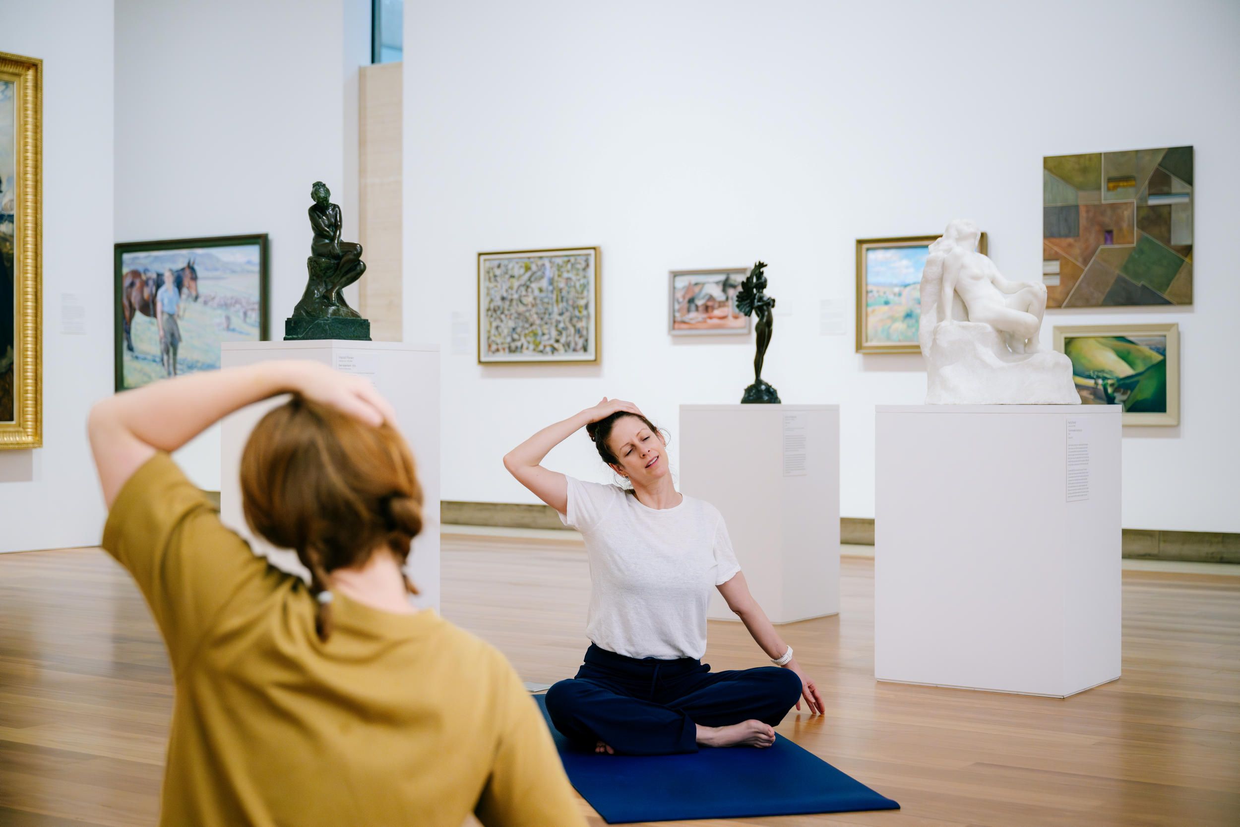 Art + Yoga / February 2025 / Queensland Art Gallery, Brisbane / Photography: Joe Ruckli, QAGOMA /